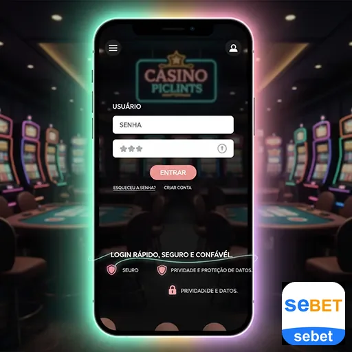 Usuário acessando o aplicativo cassino no smartphone